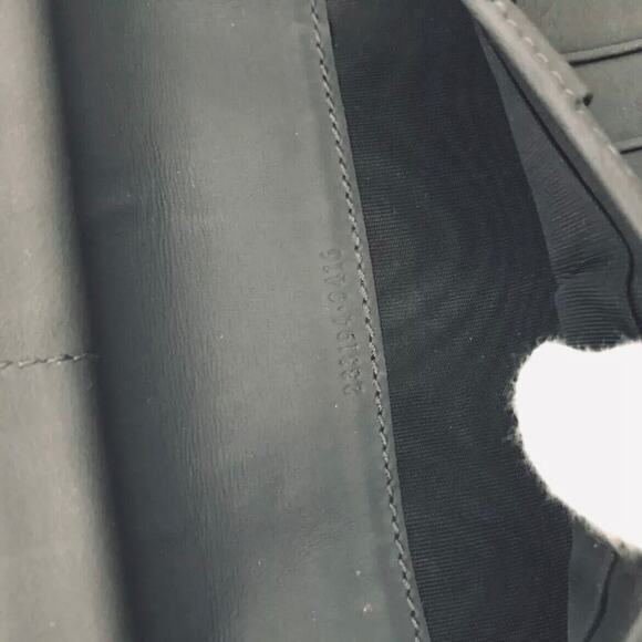 Authentic GUCCI Ssima GG Logo Leather Zip Around Organizer Long Wallet Gray - Picture 8 of 8